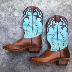 Boulet Cowgirl Boots, Size 8